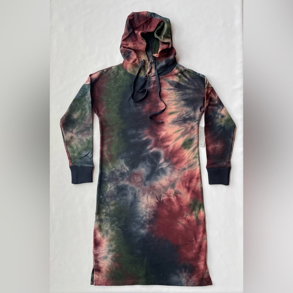 StitchDrop Tie-Dye Midi Sweatshirt Dress